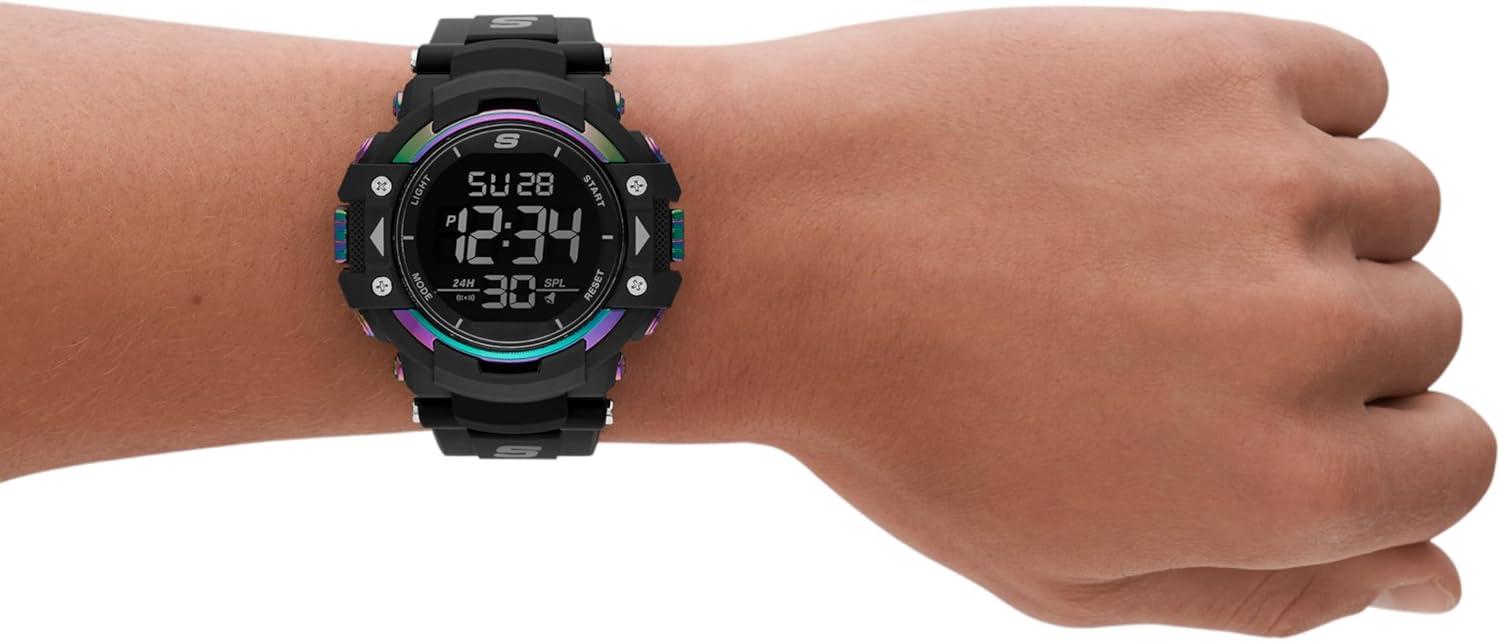 imageSkechers Digital Sports Watch for MenKeats BlackMulti