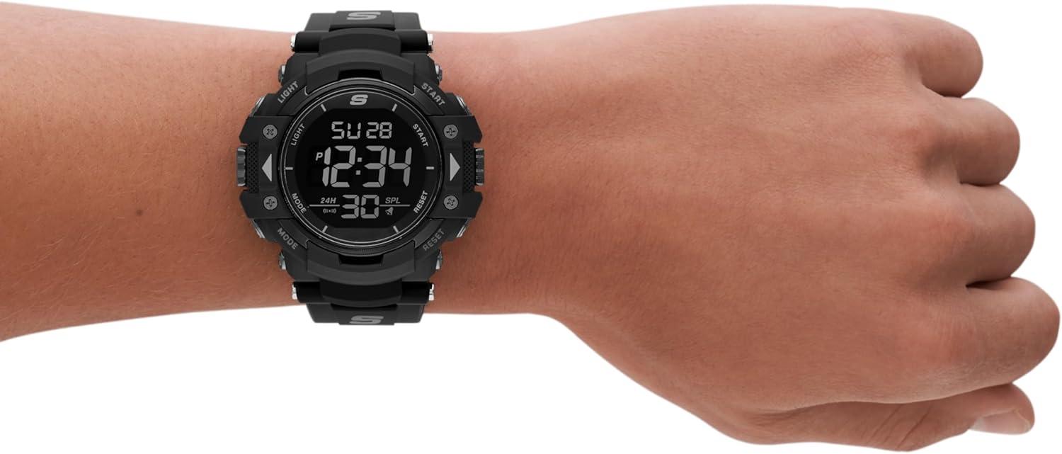 imageSkechers Digital Sports Watch for MenKeats BlackSilver