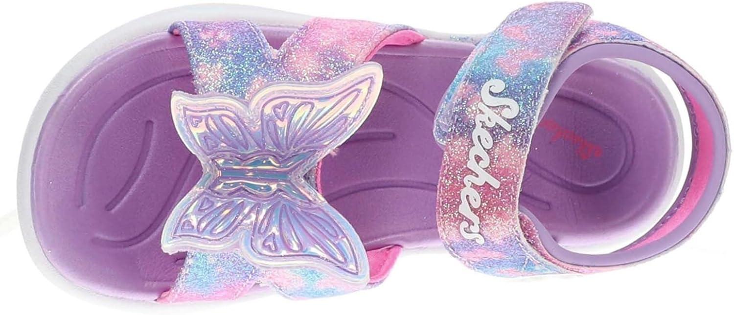 imageSkechers Girl Jumpsters Sandal Butterfly Brites PlateLavenderMulti