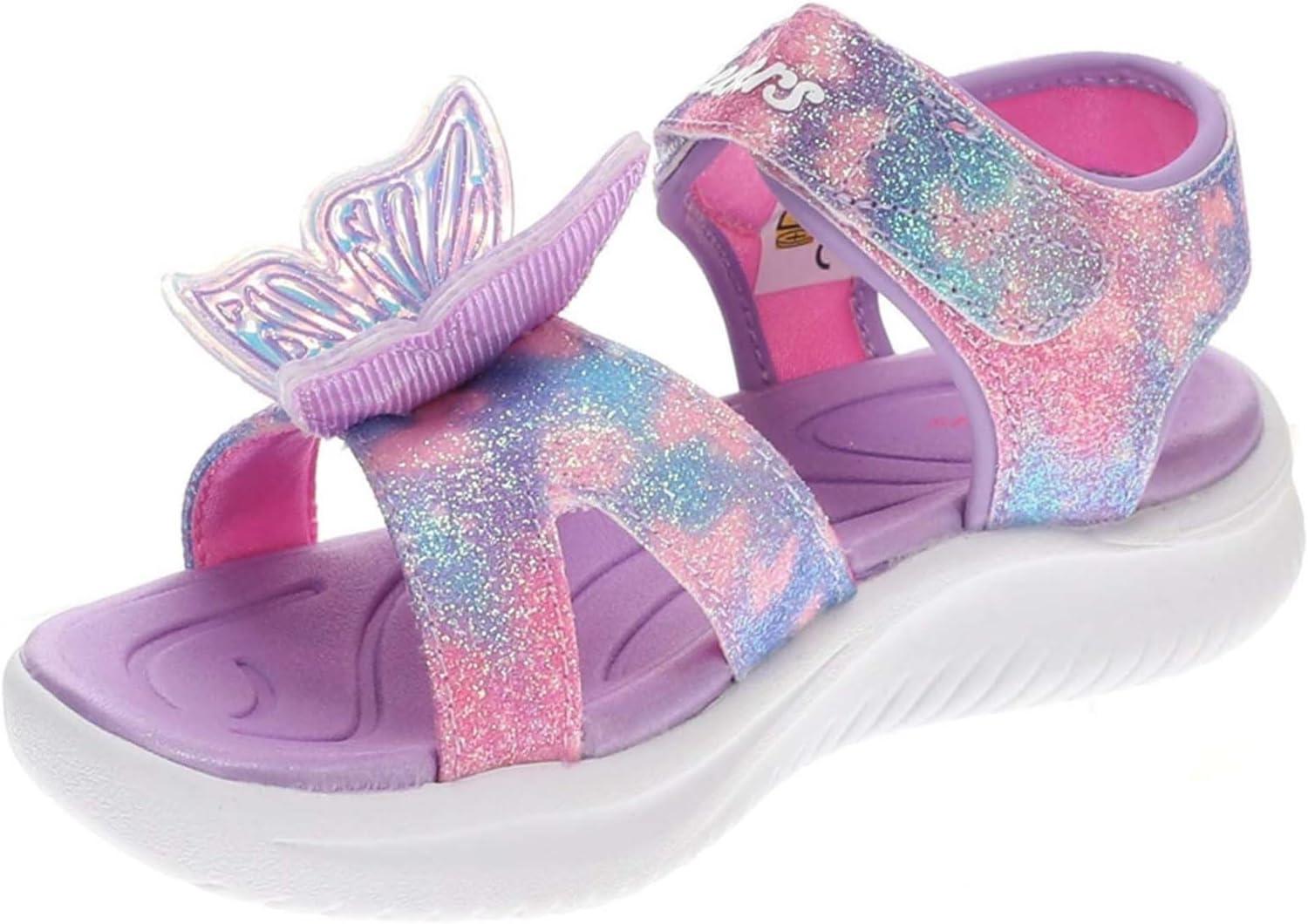 imageSkechers Girl Jumpsters Sandal Butterfly Brites PlateLavenderMulti