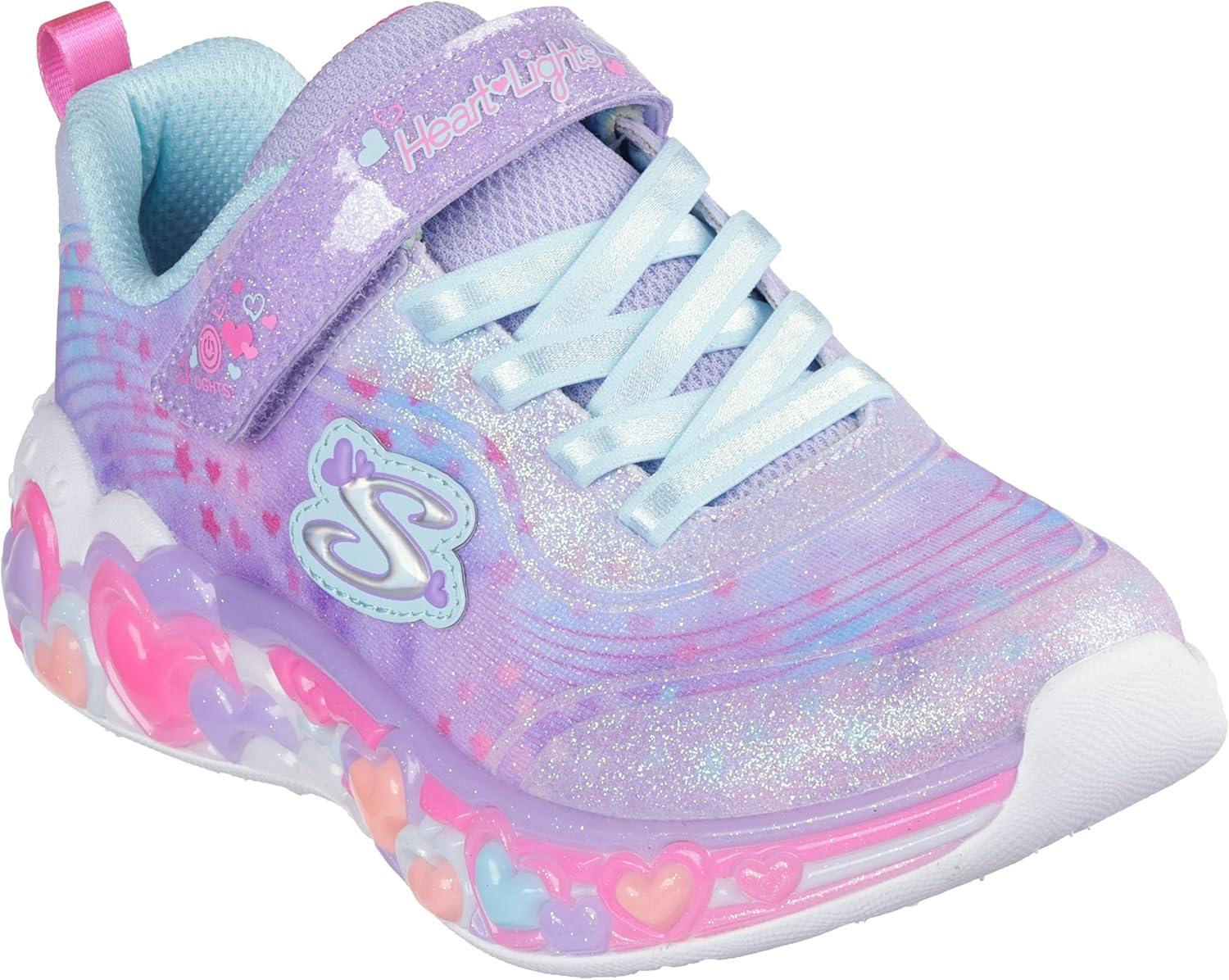 imageSkechers Girls Eternal Heart LightsLavenderMulti