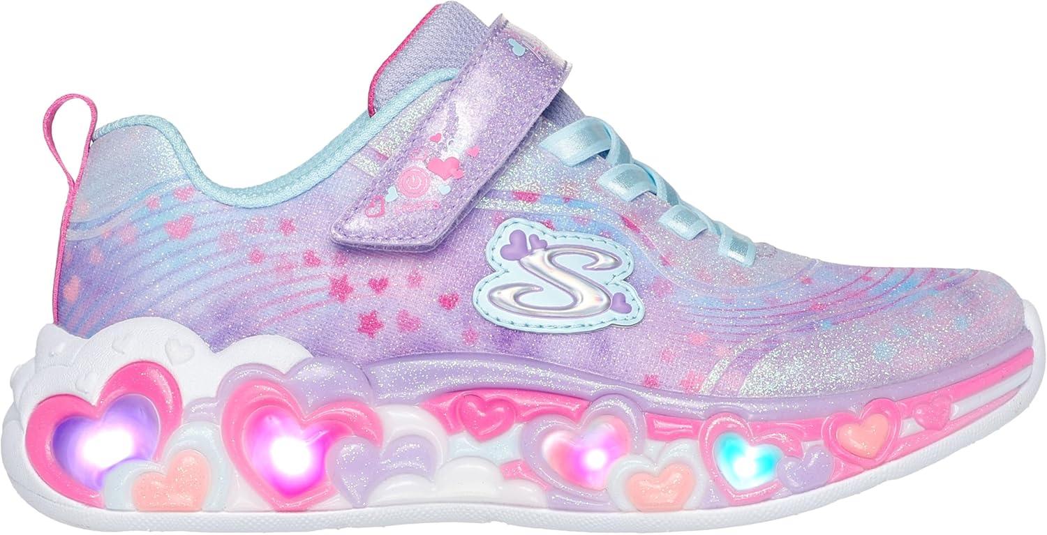 imageSkechers Girls Eternal Heart LightsLavenderMulti