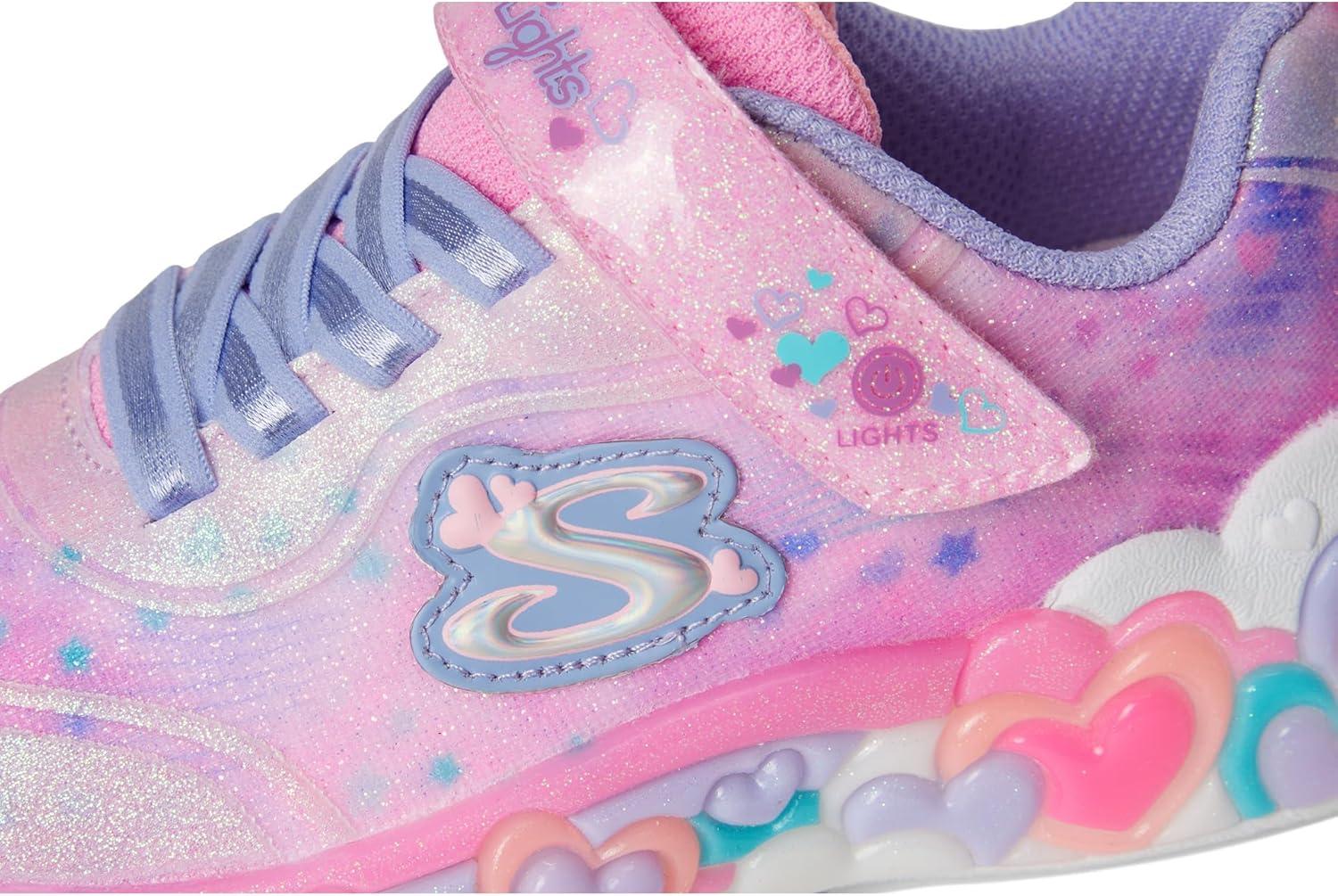 imageSkechers Girls Eternal Heart LightsLink PinkMulti