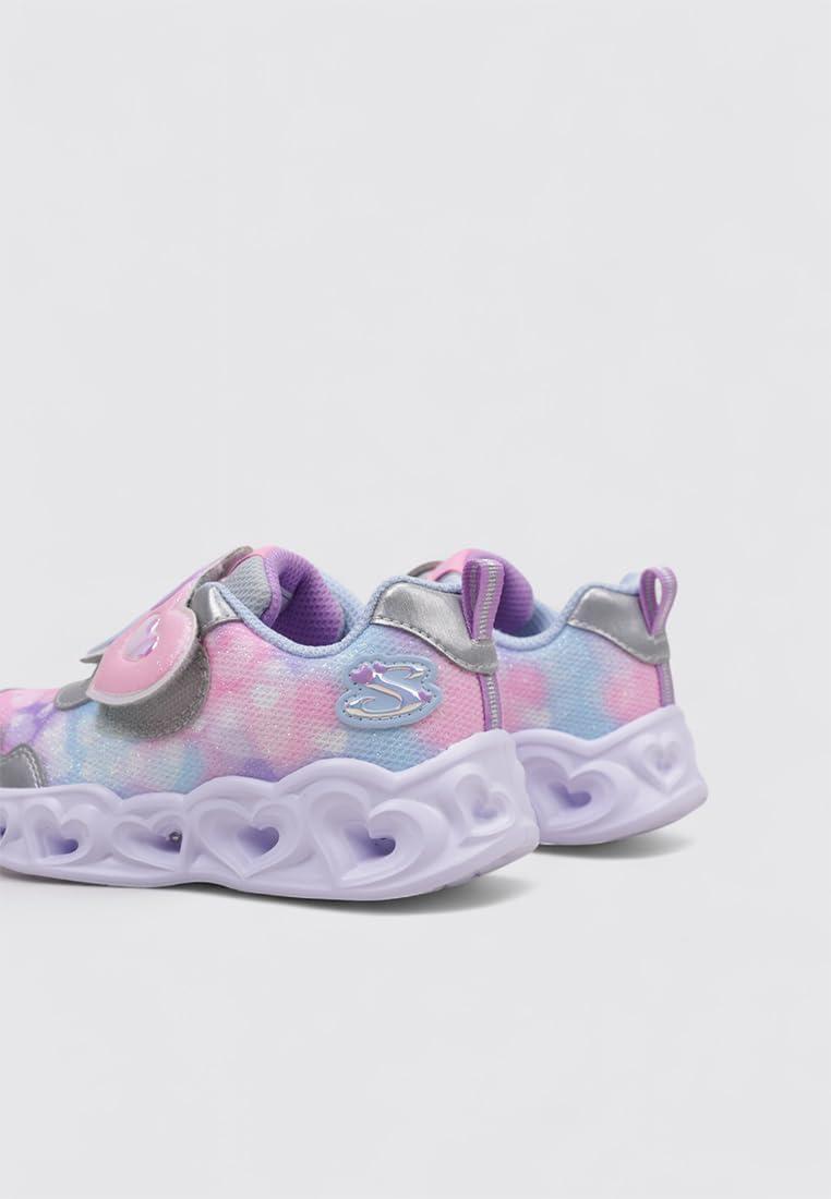 imageSkechers Girls Heart Lights Lovin ReflectiSilverMulti