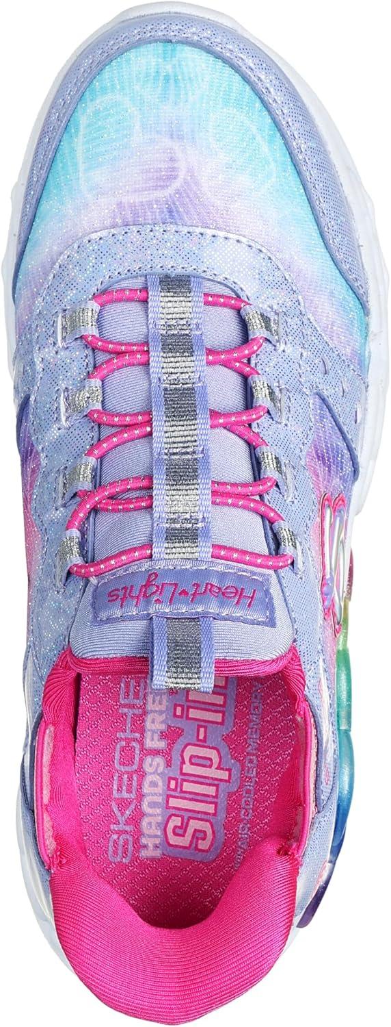 imageSkechers Girls Infinite Heart LightsEternal ShimmerLavenderMulti