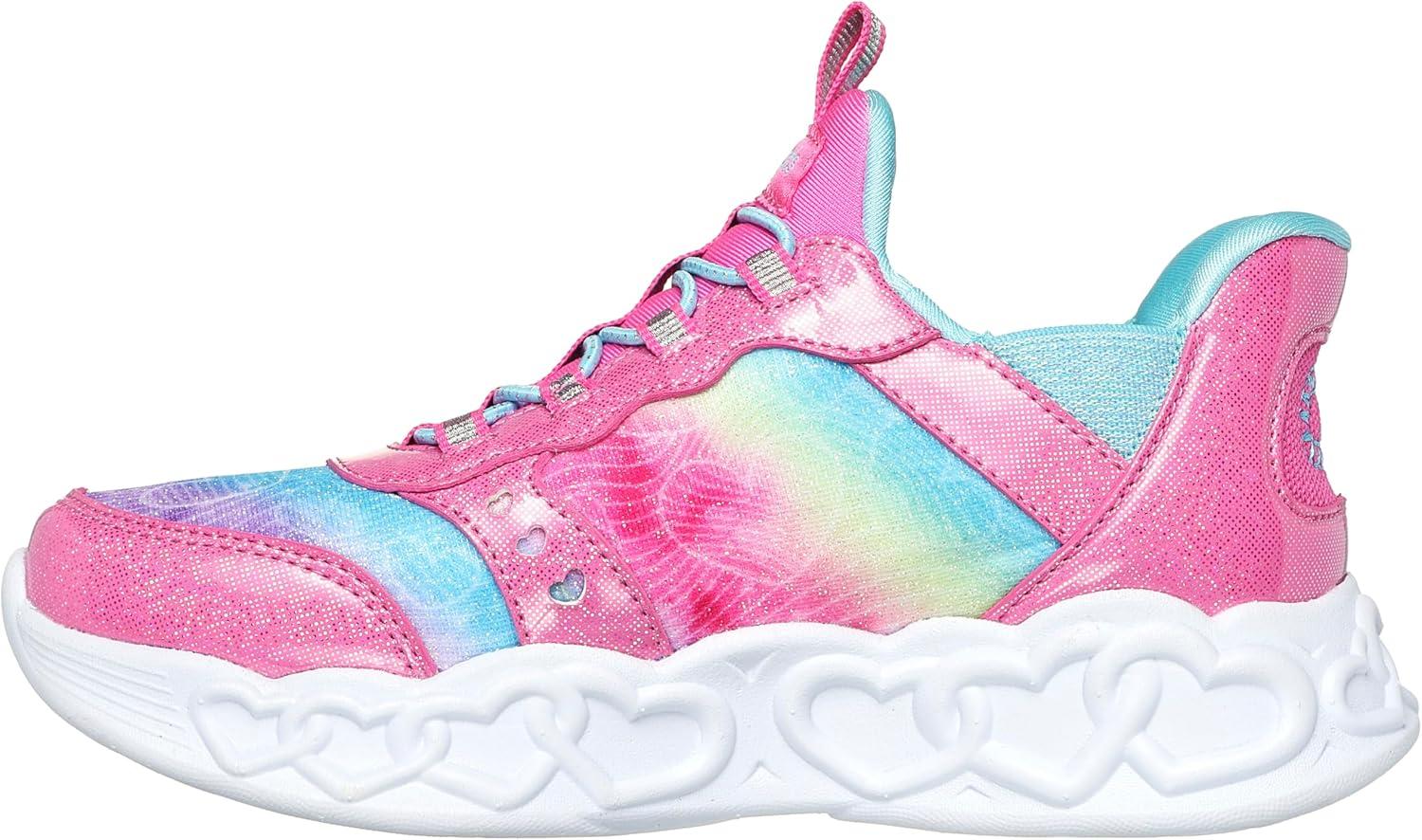 imageSkechers Girls Infinite Heart LightsEternal ShimmerPinkMulti