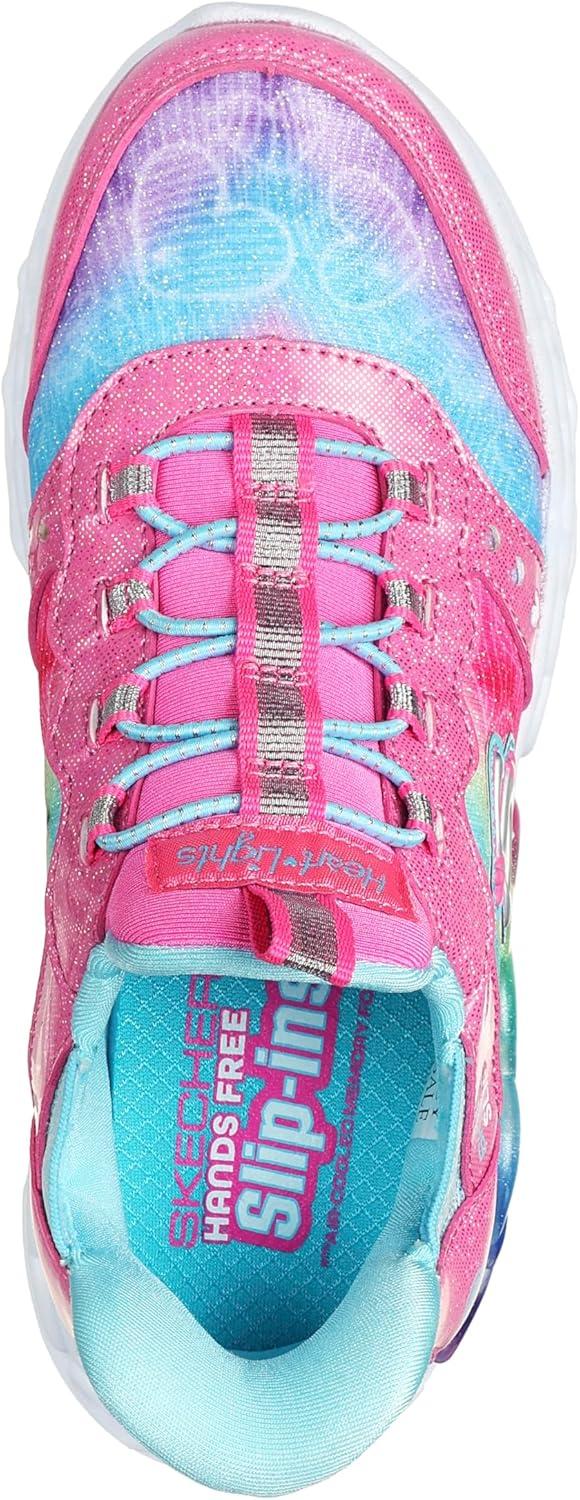 imageSkechers Girls Infinite Heart LightsEternal ShimmerPinkMulti