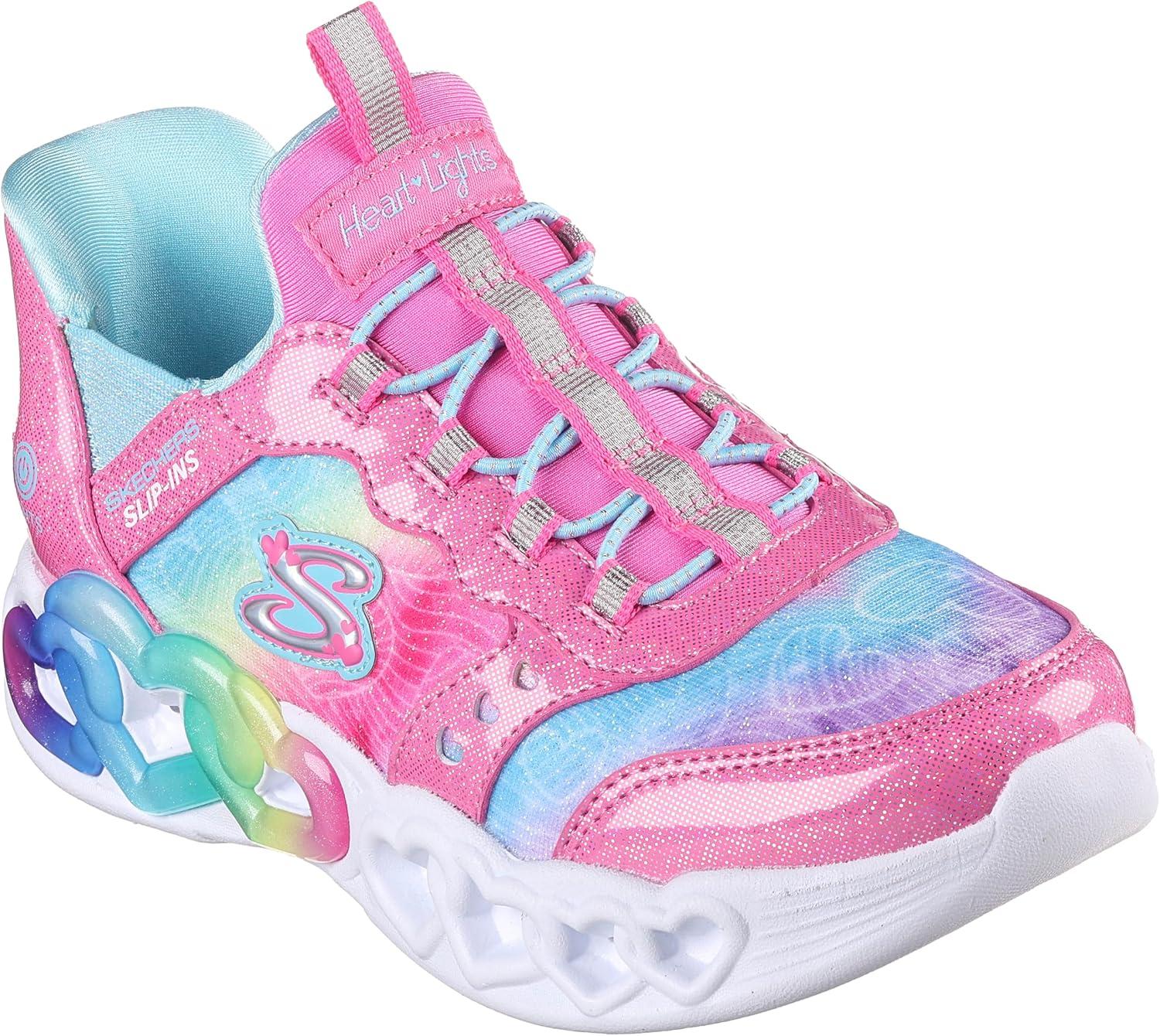 imageSkechers Girls Infinite Heart LightsEternal ShimmerPinkMulti