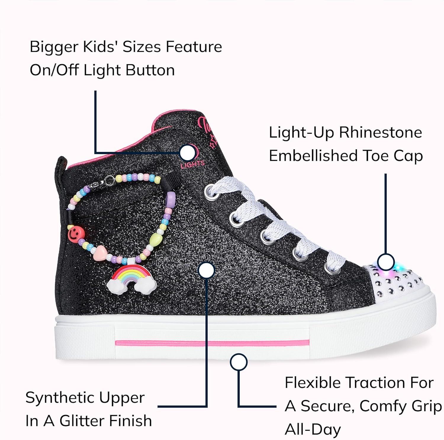 imageSkechers Girls Twinkle Sparks Charm BestieBlack