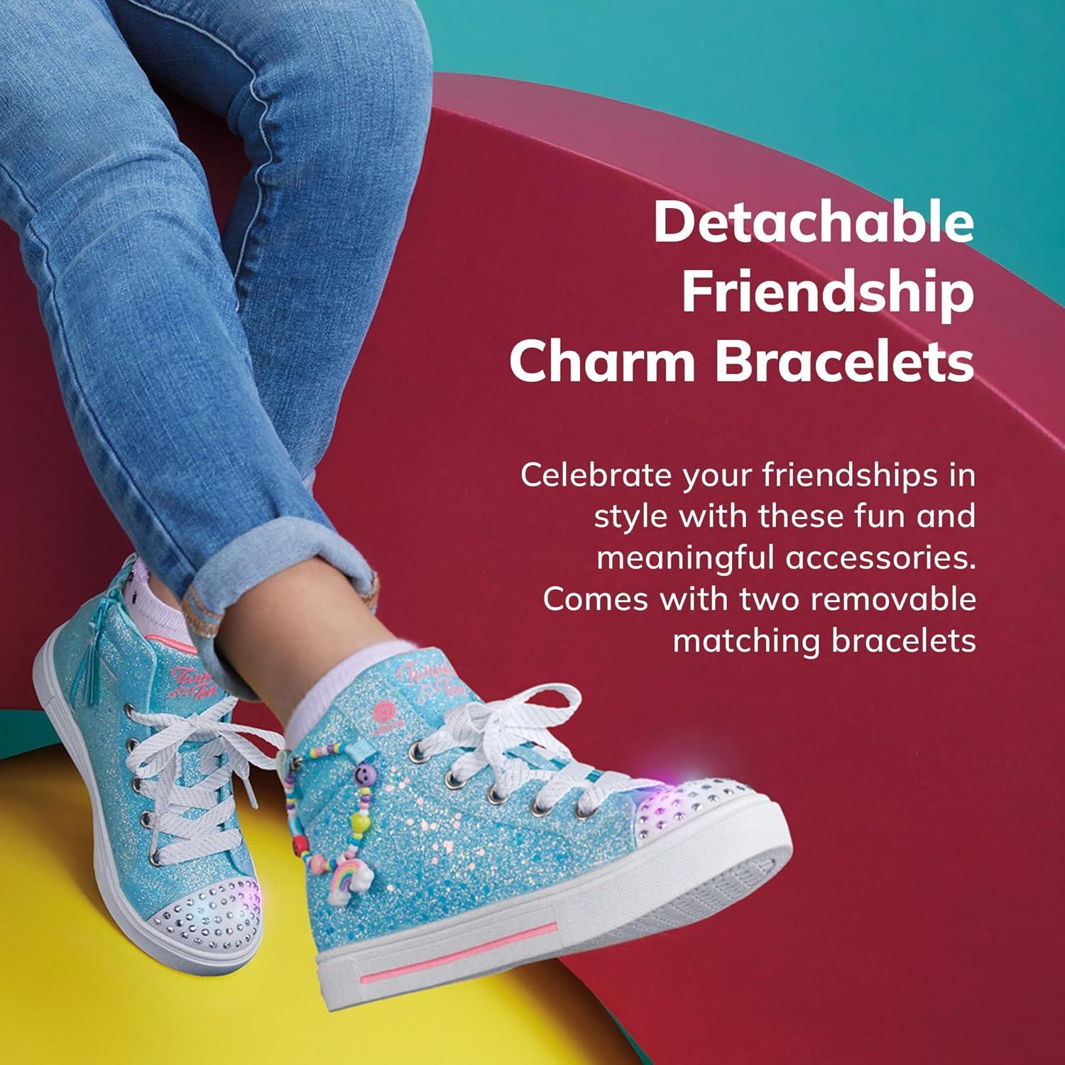 imageSkechers Girls Twinkle Sparks Charm BestieLightBlue