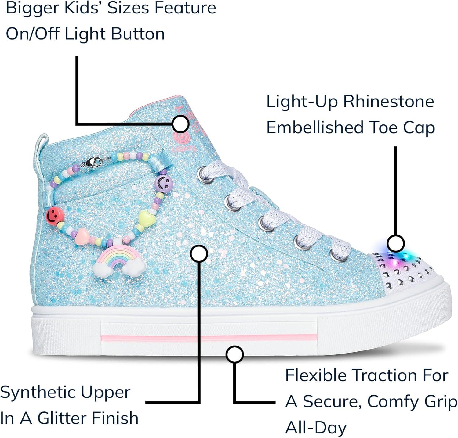 imageSkechers Girls Twinkle Sparks Charm BestieLightBlue
