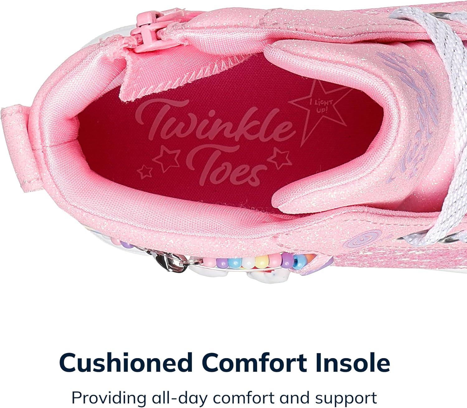 imageSkechers Girls Twinkle Sparks Charm BestiePink