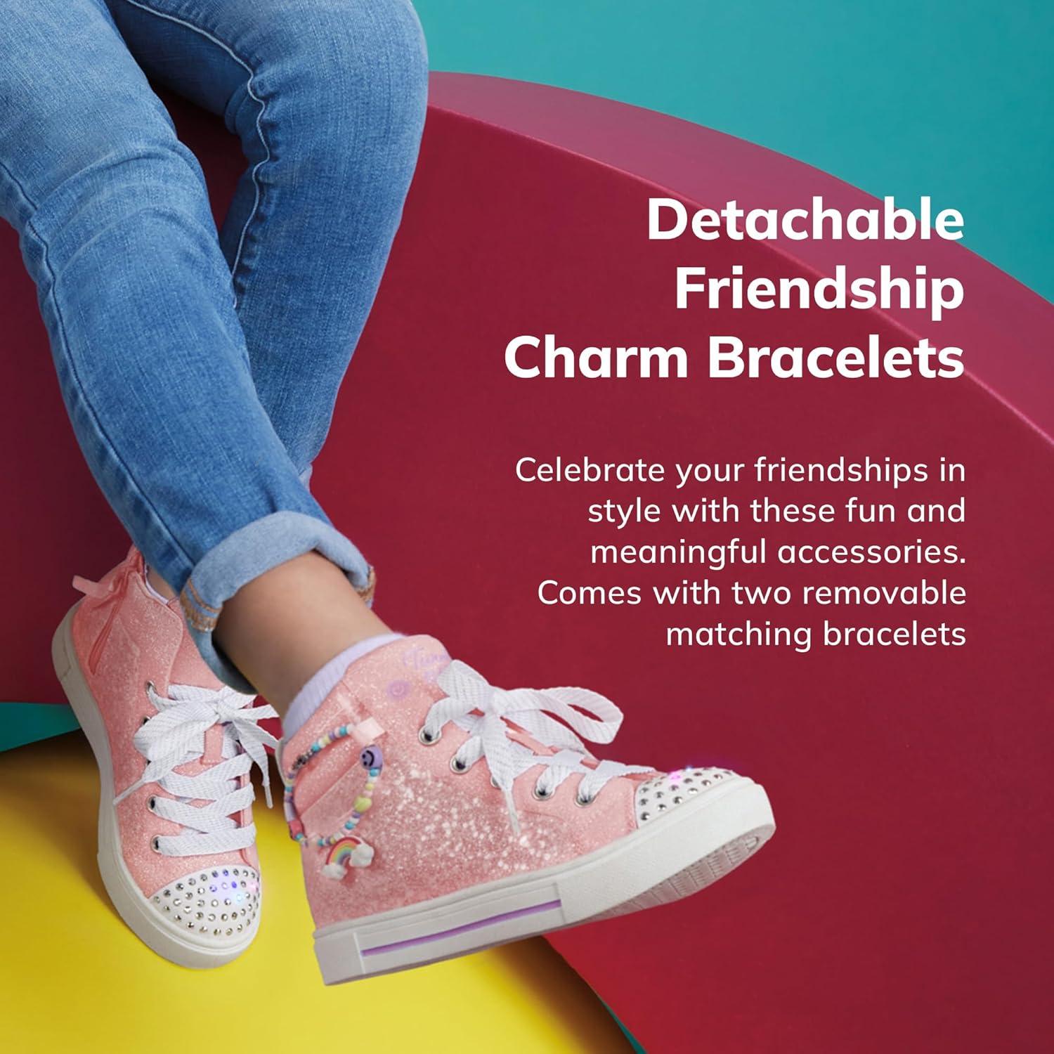 imageSkechers Girls Twinkle Sparks Charm BestiePink