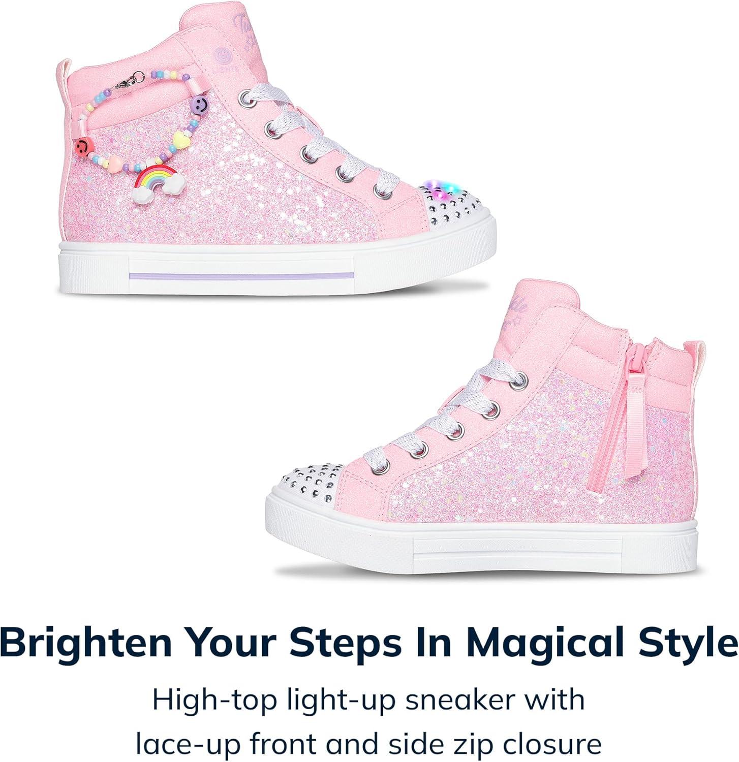imageSkechers Girls Twinkle Sparks Charm BestiePink