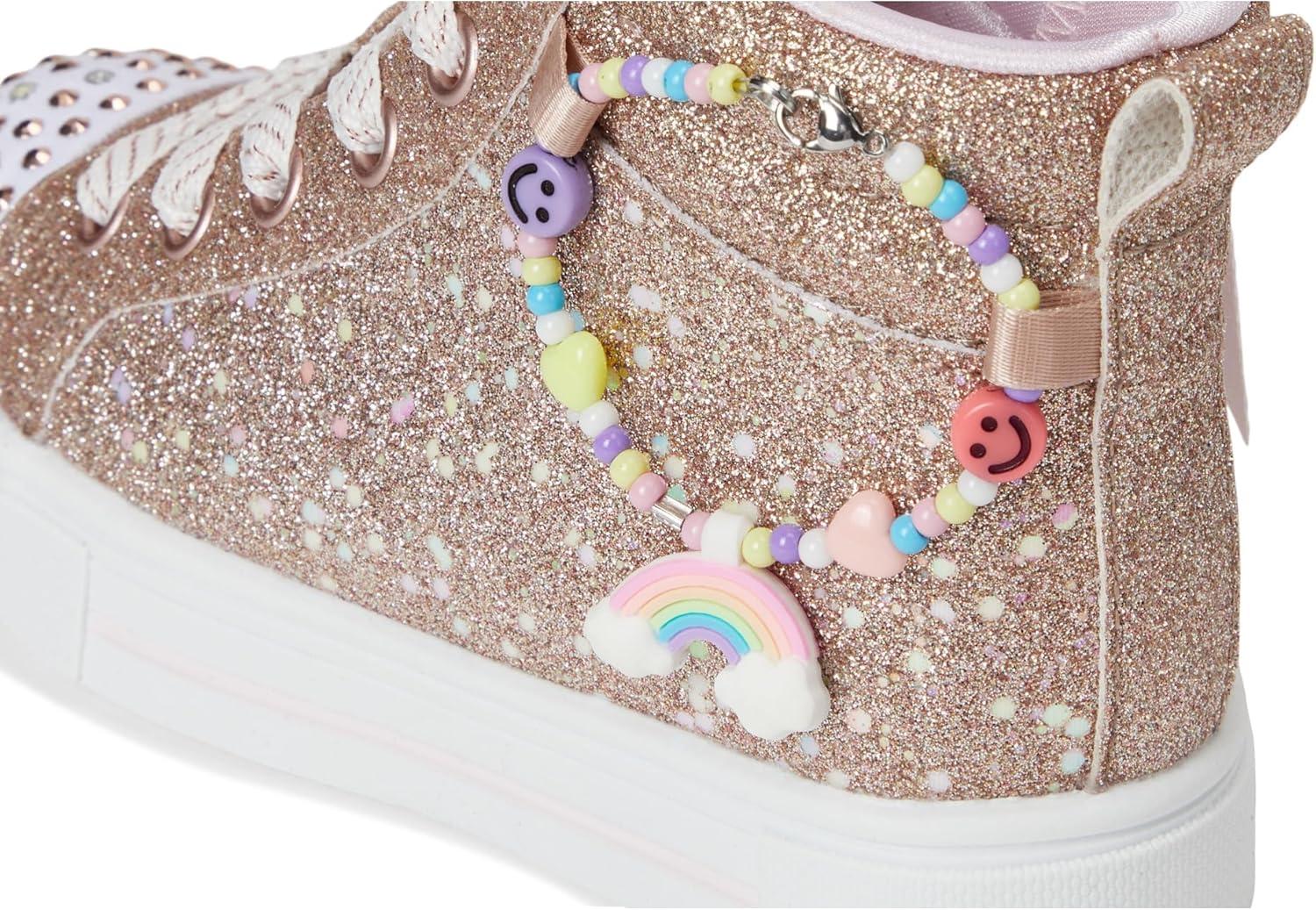 imageSkechers Girls Twinkle Sparks Charm BestieRose Gold