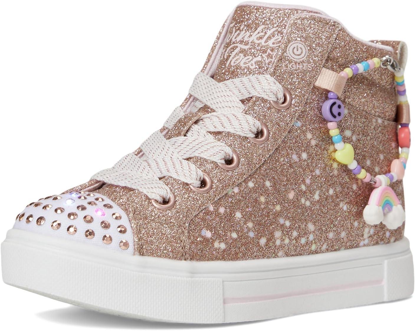 imageSkechers Girls Twinkle Sparks Charm BestieRose Gold
