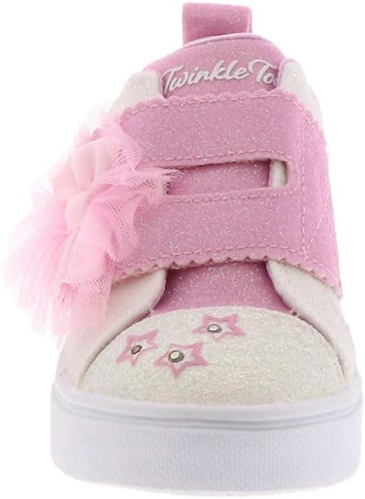 imageSkechers Girls Twinkle SparksGlitter GemsSneakerWhitePink