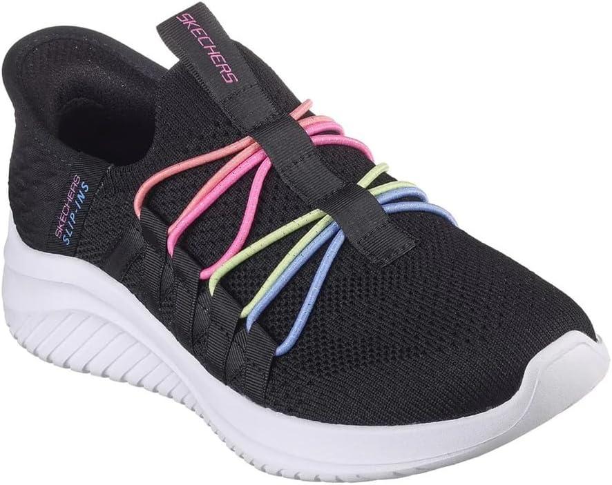 imageSkechers Girls Ultra Flex 30 Bungee FunBlackMulti