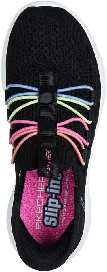 imageSkechers Girls Ultra Flex 30 Bungee FunBlackMulti