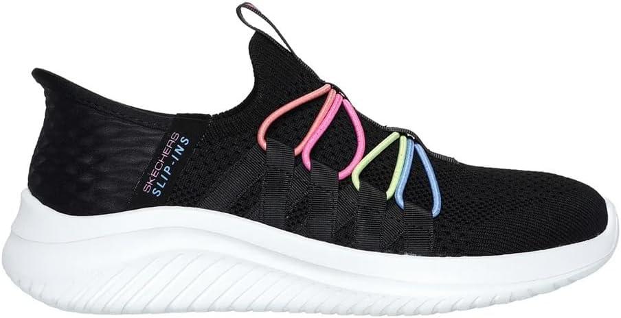 imageSkechers Girls Ultra Flex 30 Bungee FunBlackMulti
