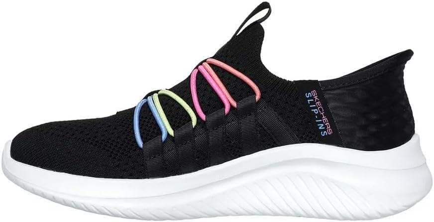 imageSkechers Girls Ultra Flex 30 Bungee FunBlackMulti