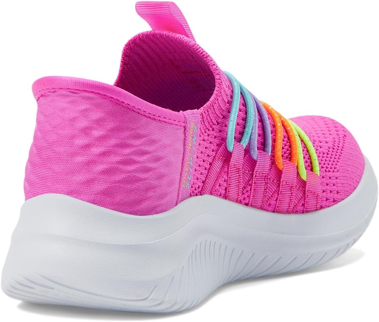 imageSkechers Girls Ultra Flex 30 Bungee FunHot PinkMulti