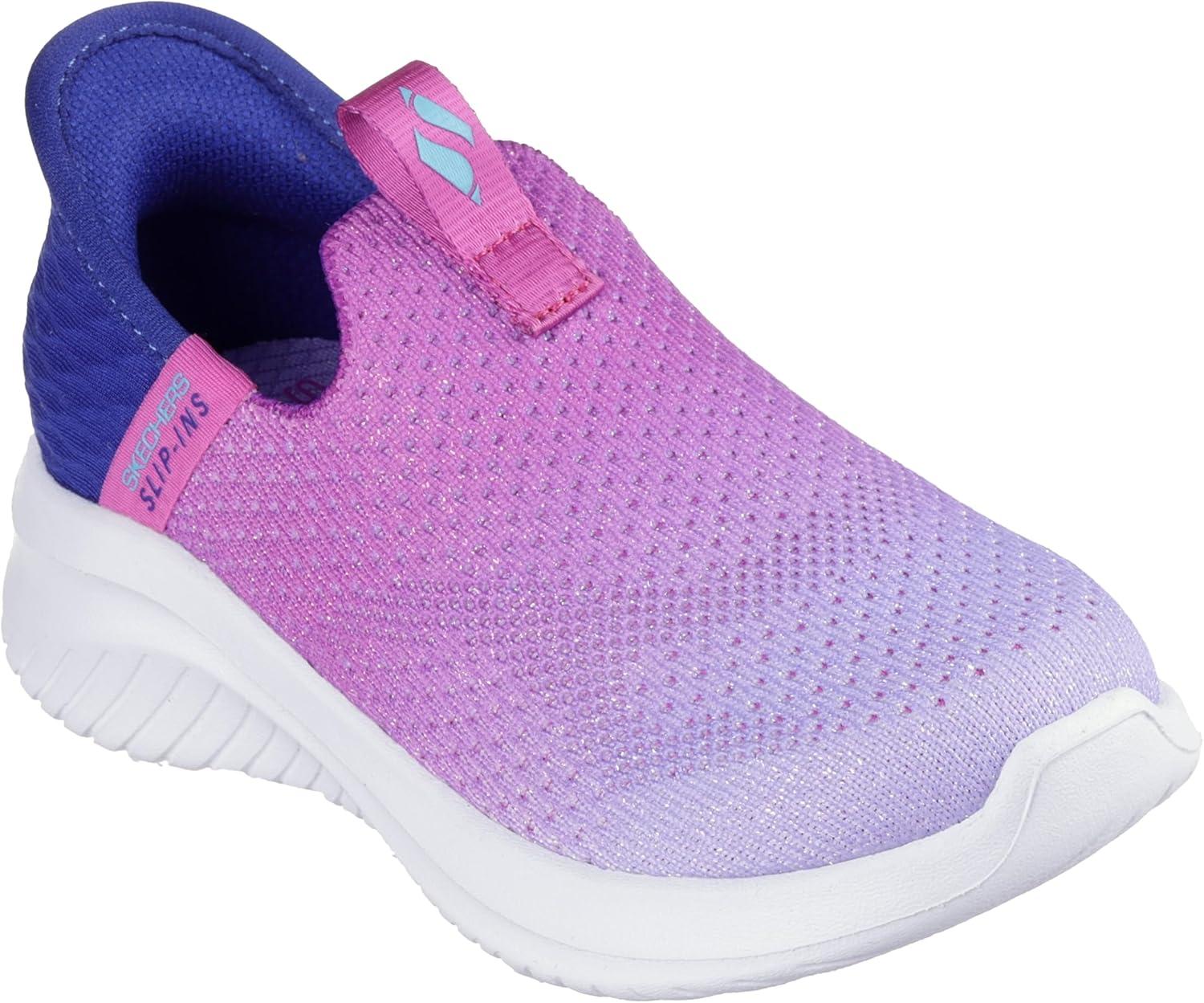 imageSkechers Girls Ultra Flex 30 Color BoostNavyPurple