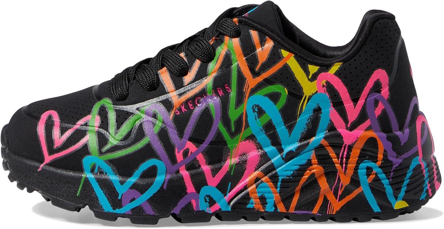 imageSkechers Girls Uno Lite spread the LoveBlackMulti