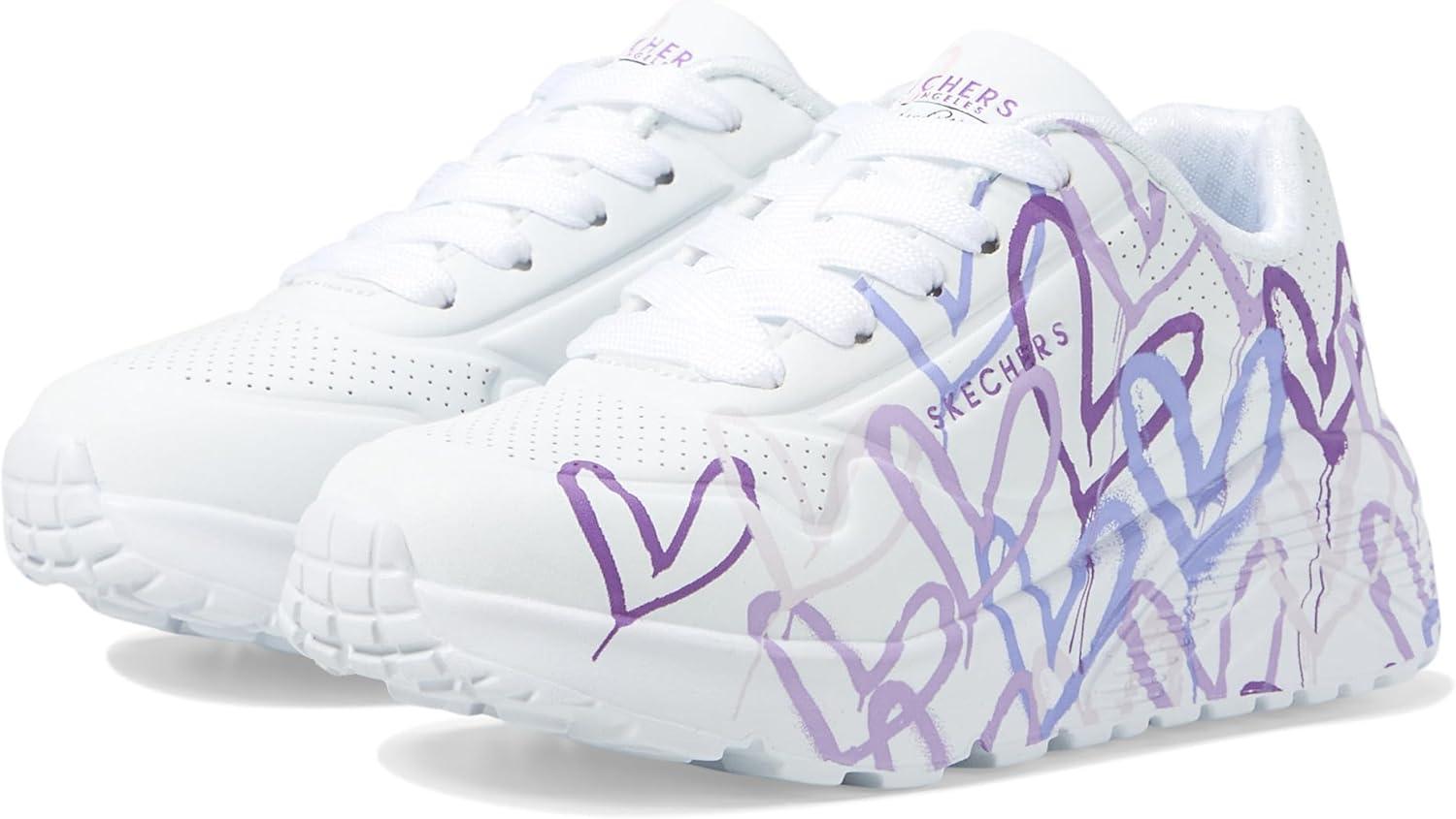 imageSkechers Girls Uno Lite spread the LoveWhiteLight Purple