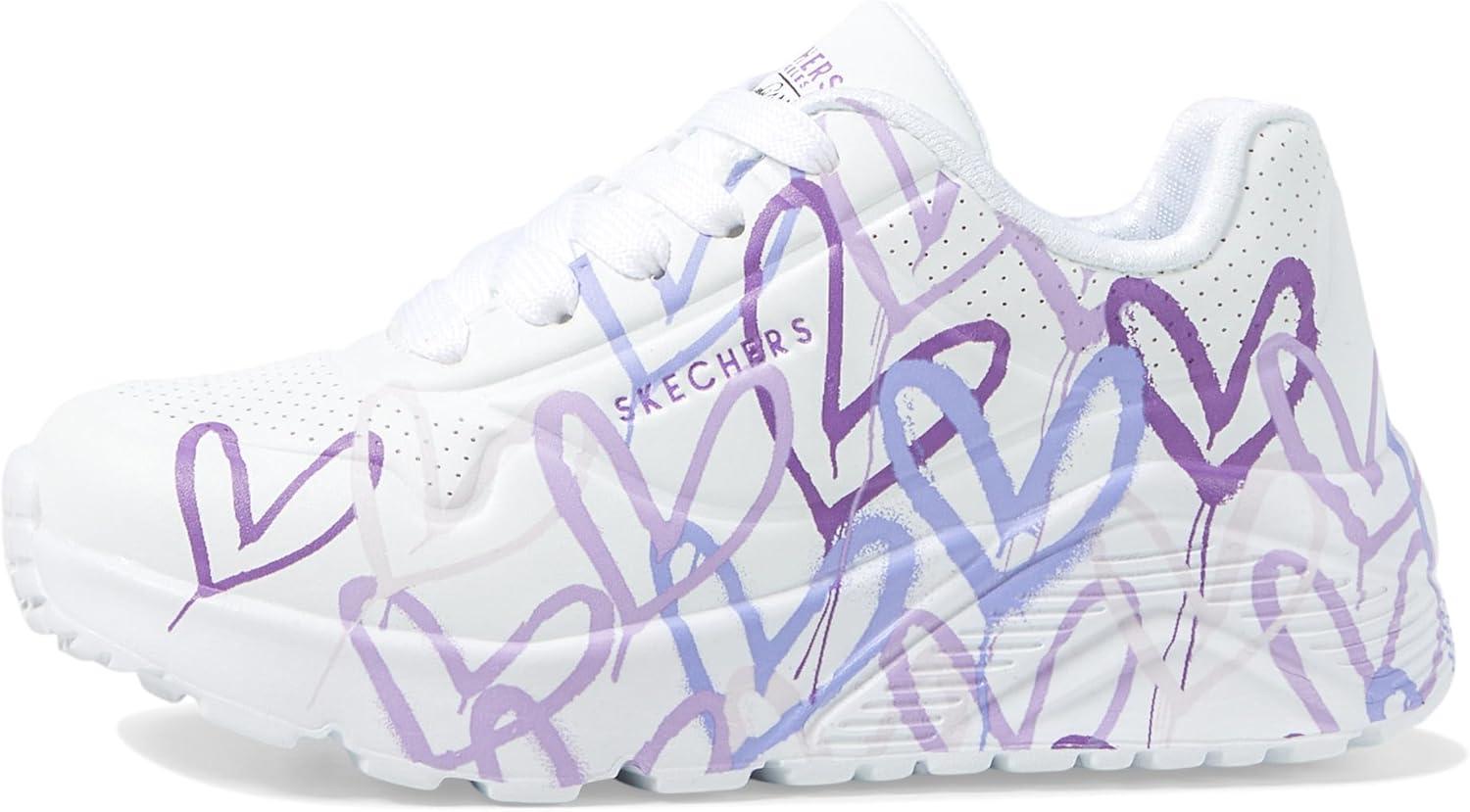 imageSkechers Girls Uno Lite spread the LoveWhiteLight Purple