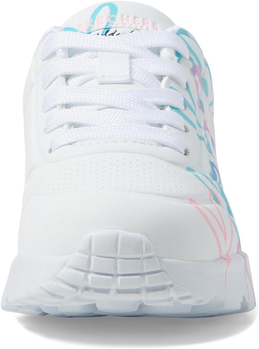 imageSkechers Girls Uno Lite spread the LoveWhitePurpleTurquoise