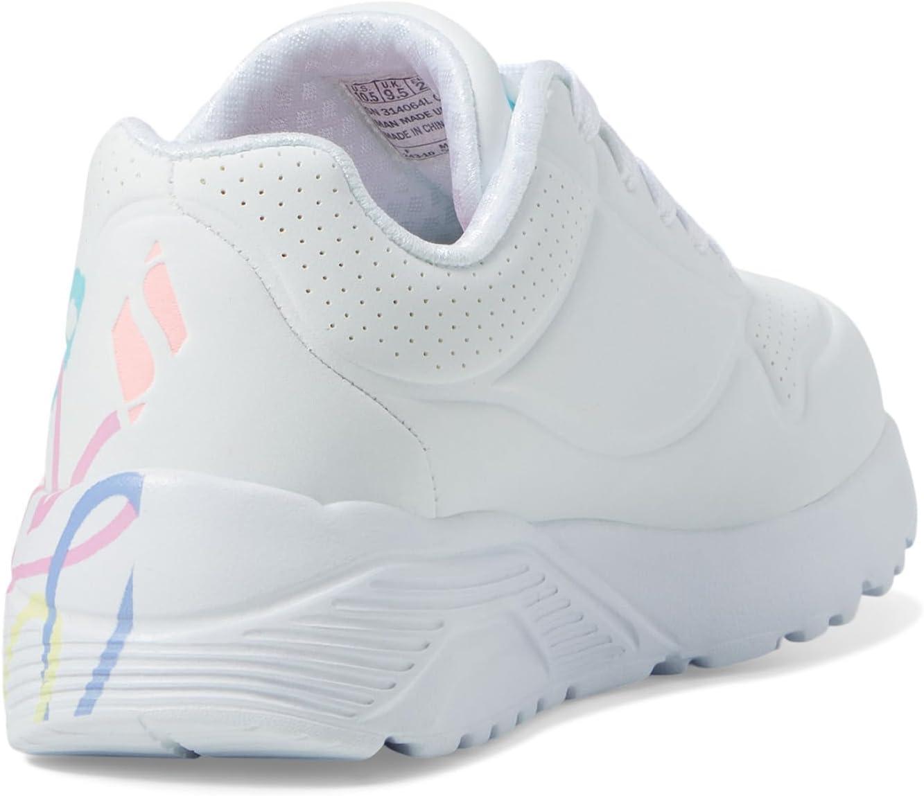 imageSkechers Girls Uno Lite spread the LoveWhitePurpleTurquoise