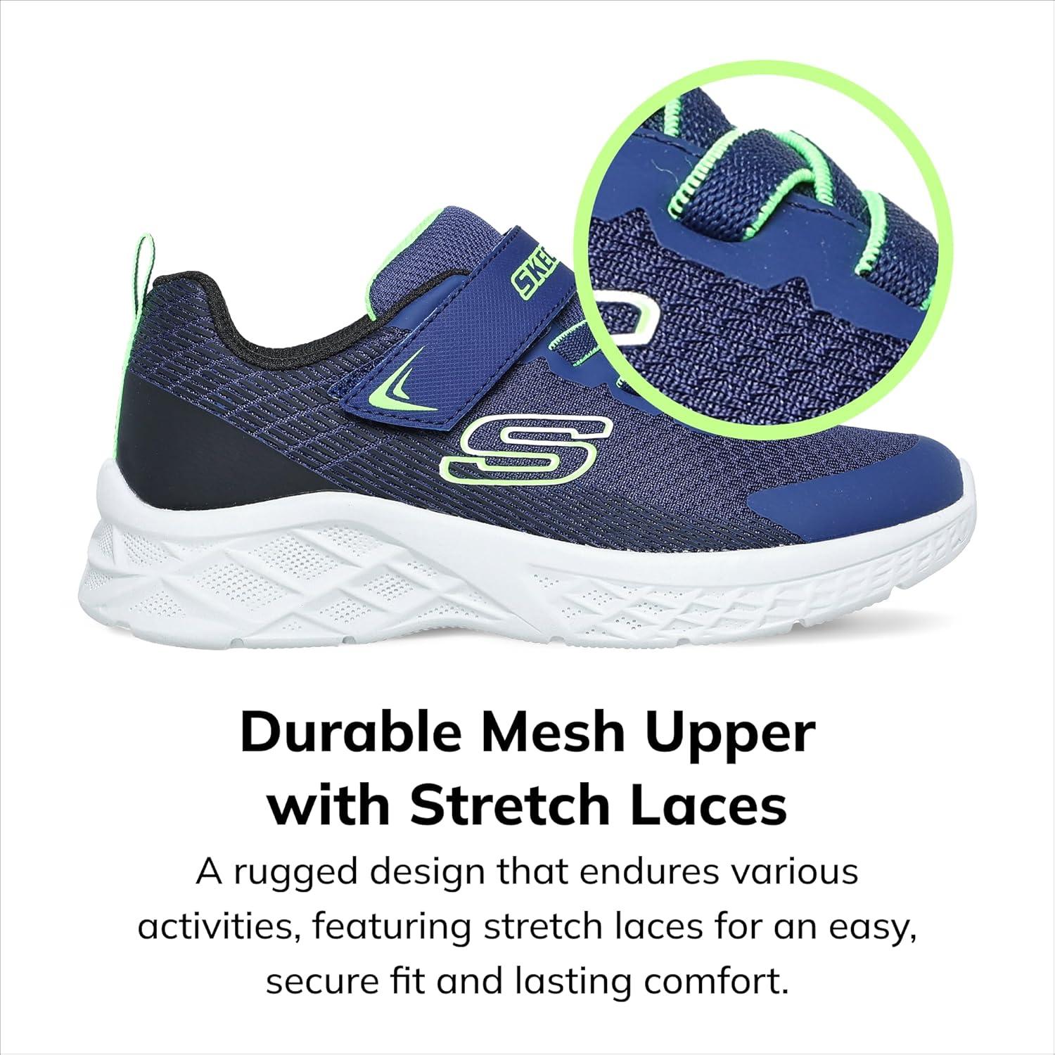 imageSkechers Kids Dynamatic SneakersNavy BlueLime