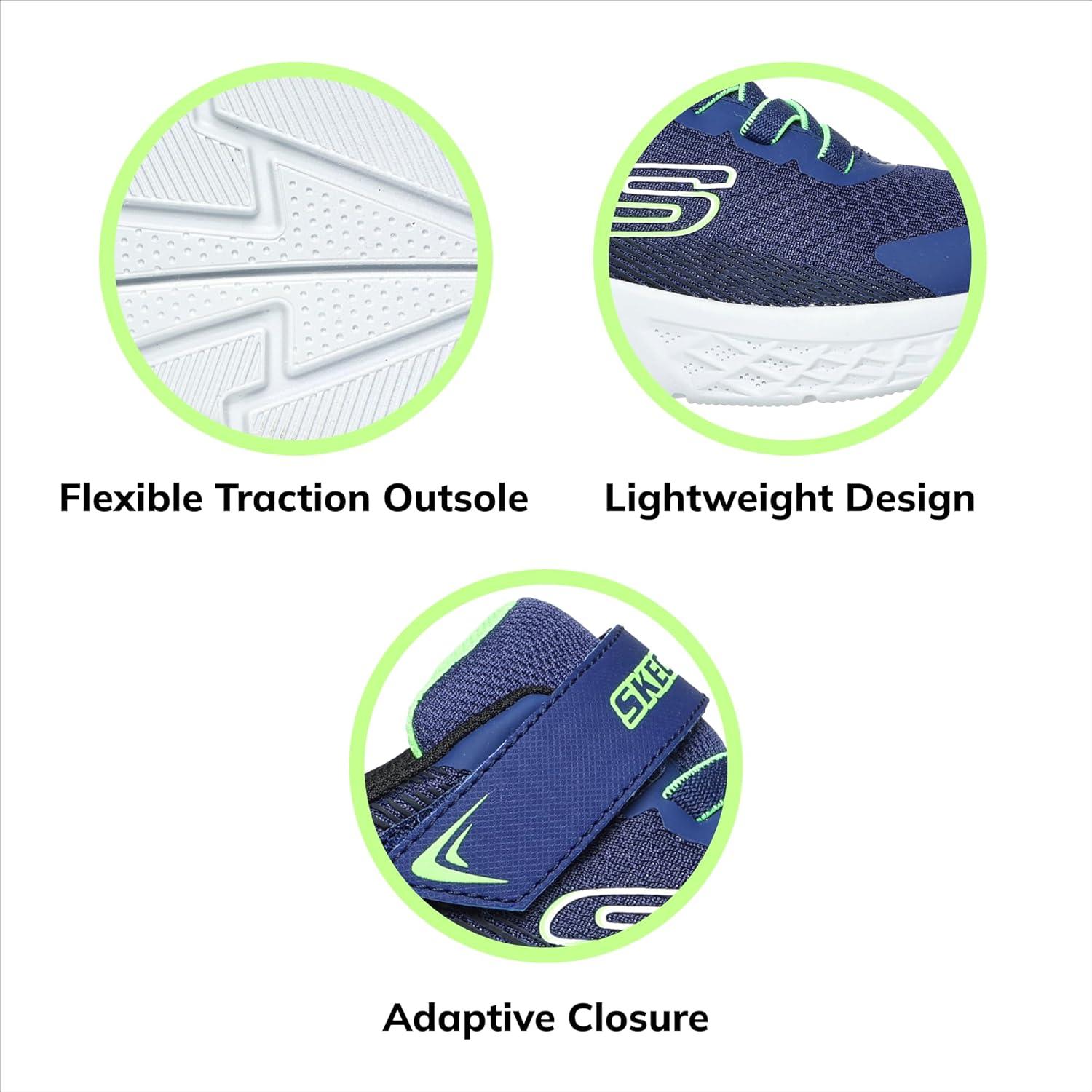 imageSkechers Kids Dynamatic SneakersNavy BlueLime