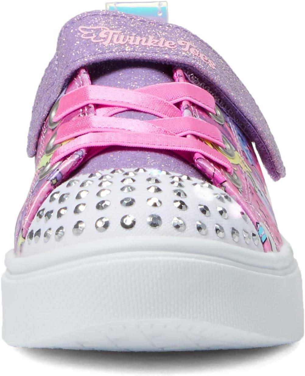 imageSkechers Kids Girls Twinkle Sparks Ice Heather LightUp Sneakers Cushioned Comfort Flexible SolePinkMulti