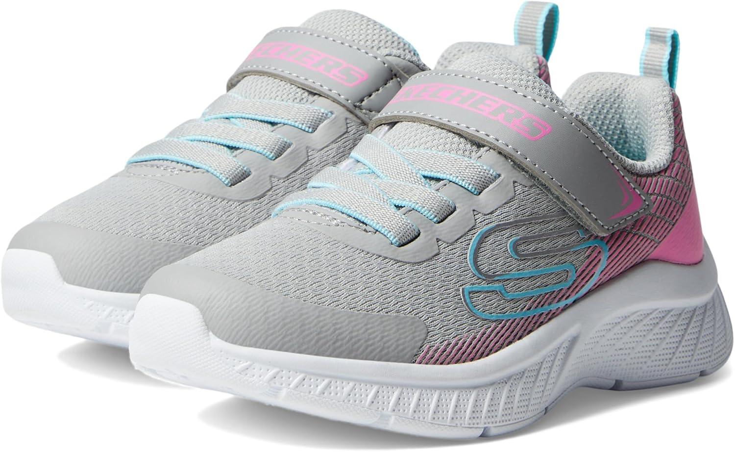imageSkechers Kids Microspec PlusSwirl Sweet SneakersGreyPink