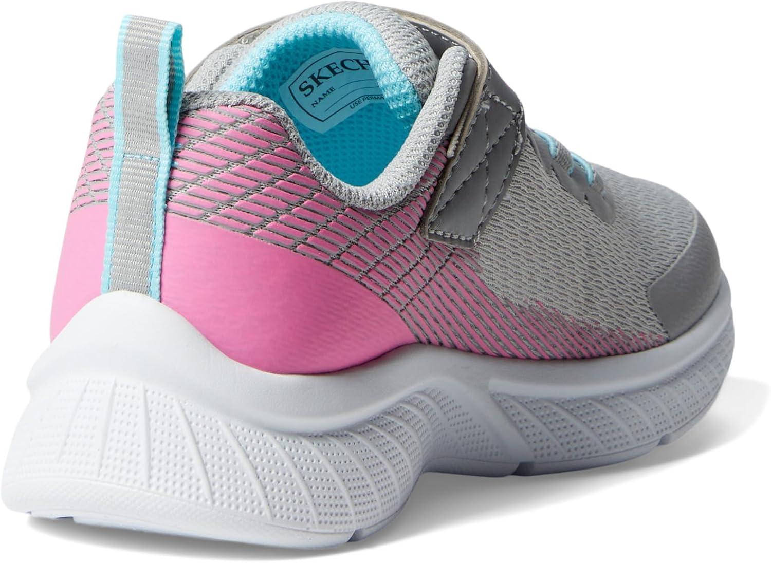 imageSkechers Kids Microspec PlusSwirl Sweet SneakersGreyPink