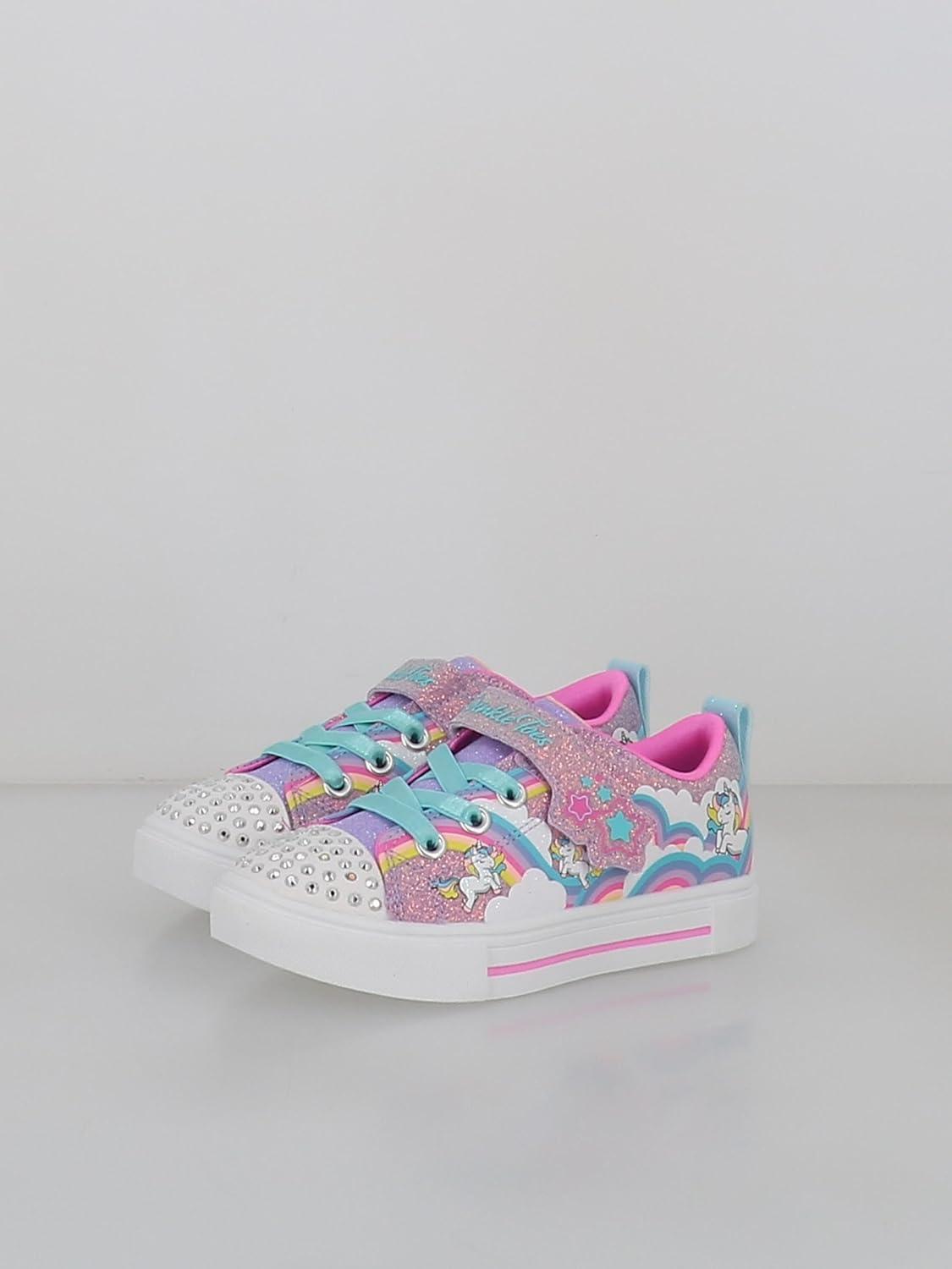 imageSkechers Kids Twinkle SparksJumpin Clouds SneakerCharcoalBlue