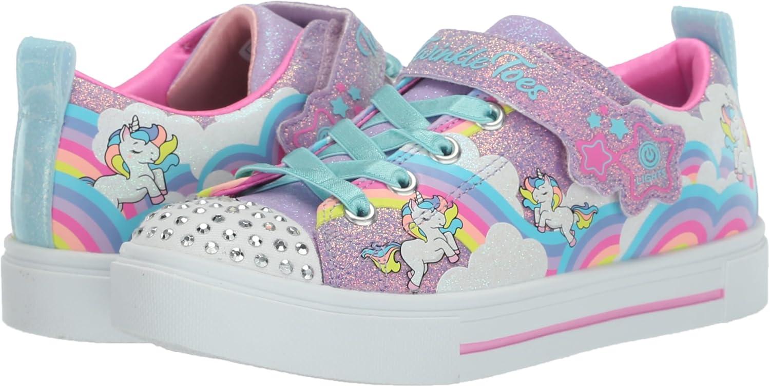 imageSkechers Kids Twinkle SparksJumpin Clouds SneakerLavenderMulti