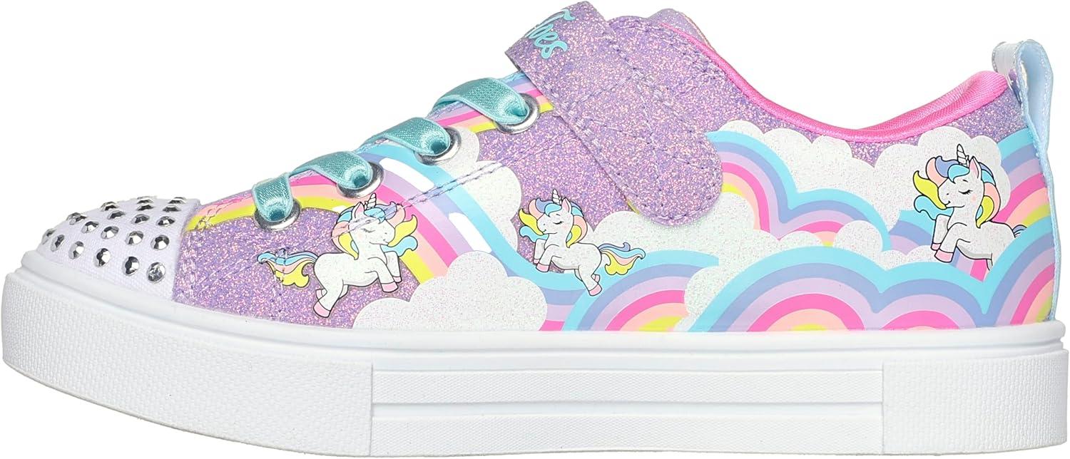 imageSkechers Kids Twinkle SparksJumpin Clouds SneakerLavenderMulti