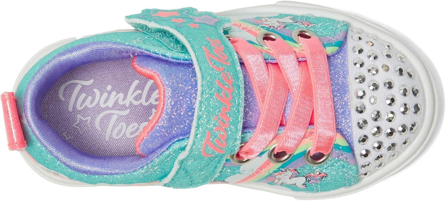 imageSkechers Kids Twinkle SparksJumpin Clouds SneakerTurquoiseMulti