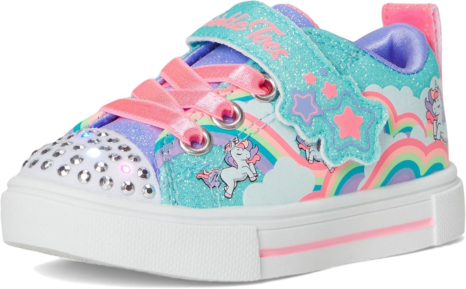 imageSkechers Kids Twinkle SparksJumpin Clouds SneakerTurquoiseMulti