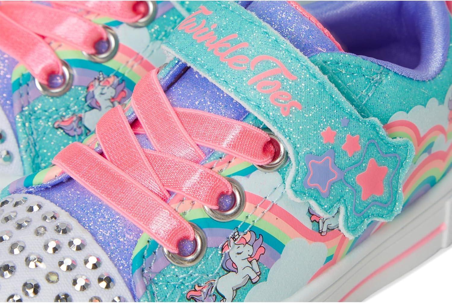 imageSkechers Kids Twinkle SparksJumpin Clouds SneakerTurquoiseMulti