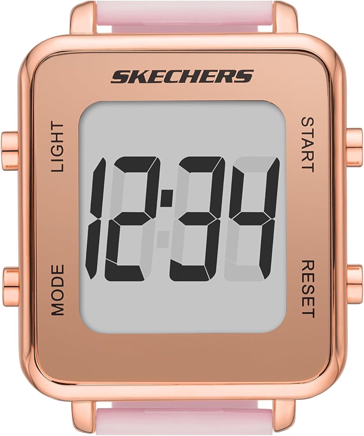 imageSkechers Magnolia Digital Silicone Watch for WomenNaylor Pink