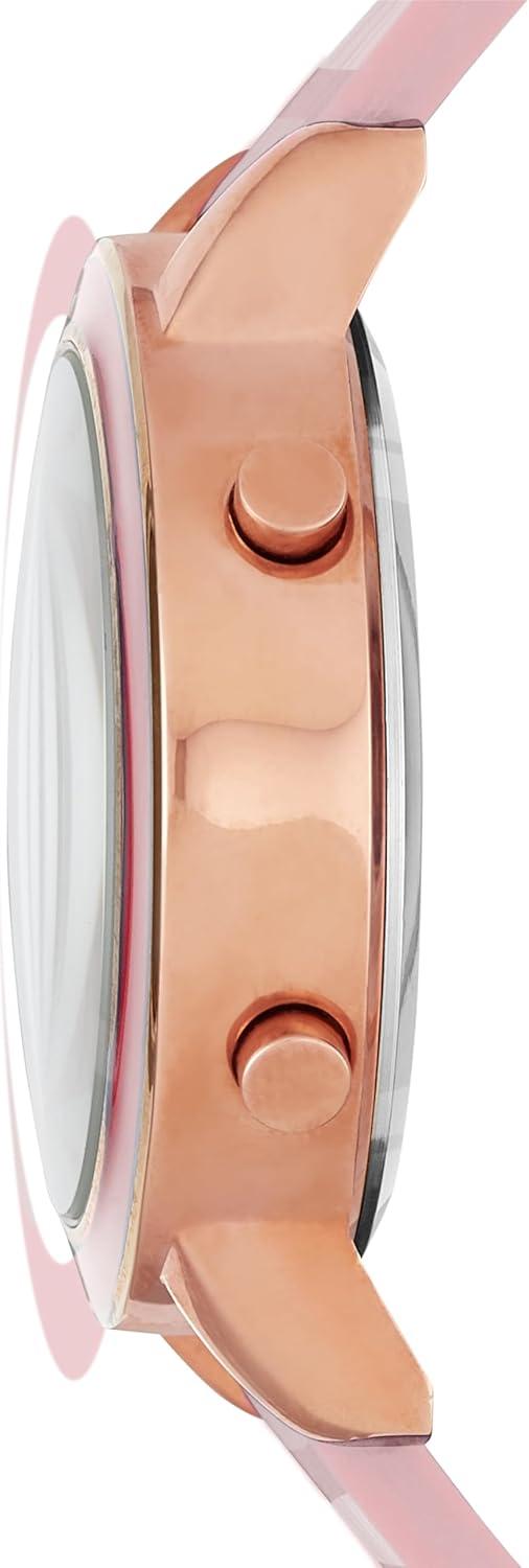 imageSkechers Magnolia Digital Silicone Watch for WomenRose Gold Pink