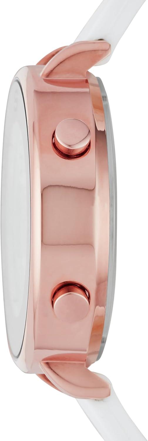 imageSkechers Magnolia Digital Silicone Watch for WomenRose Gold White