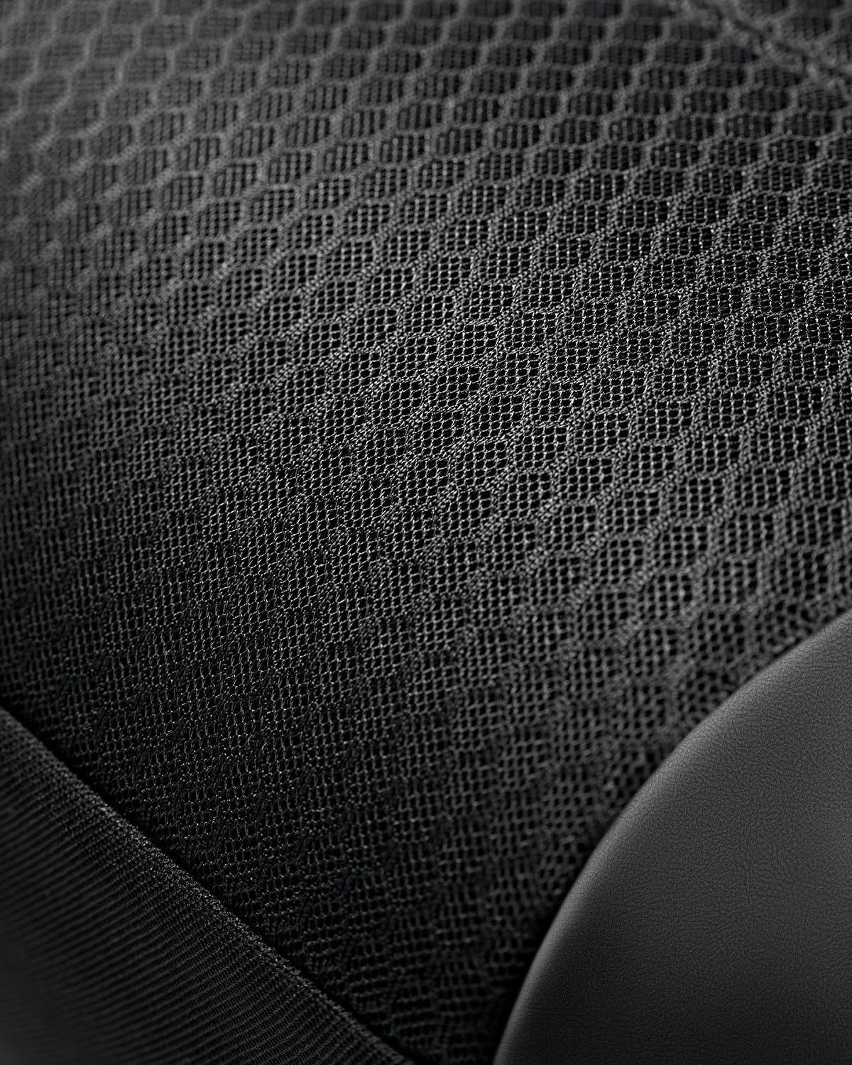 imageSkechers Memory Foam Car Seat Covers Air Cool Mesh Thick Seat Covers Car Seat Full Sets Airbag Compatible Automotive Comfort Protection for Most CarsVansTrucks SUVsRedBlackBlack