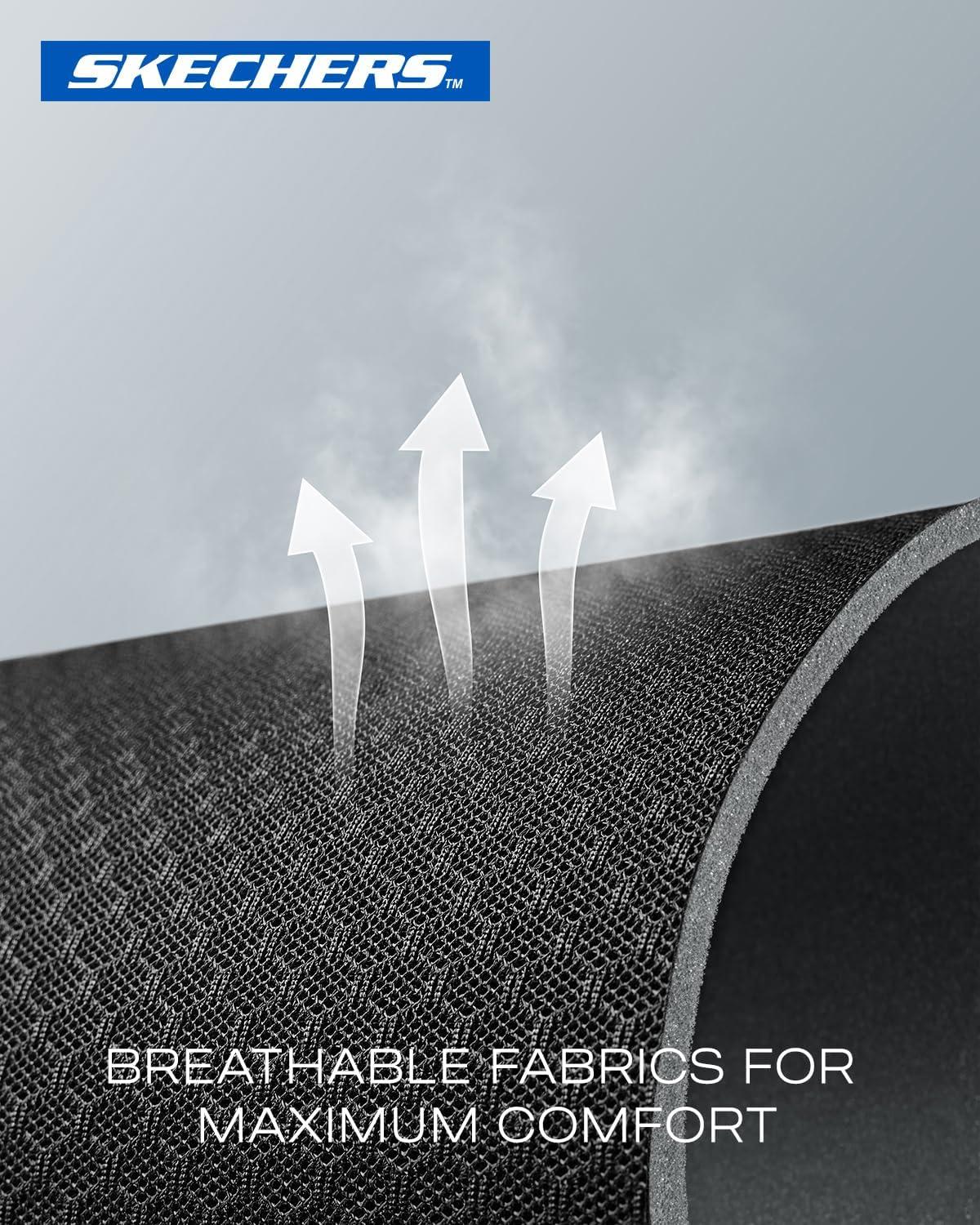 imageSkechers Memory Foam Car Seat Covers Air Cool Mesh Thick Seat Covers Car Seat Full Sets Airbag Compatible Automotive Comfort Protection for Most CarsVansTrucks SUVsRedBlackPink