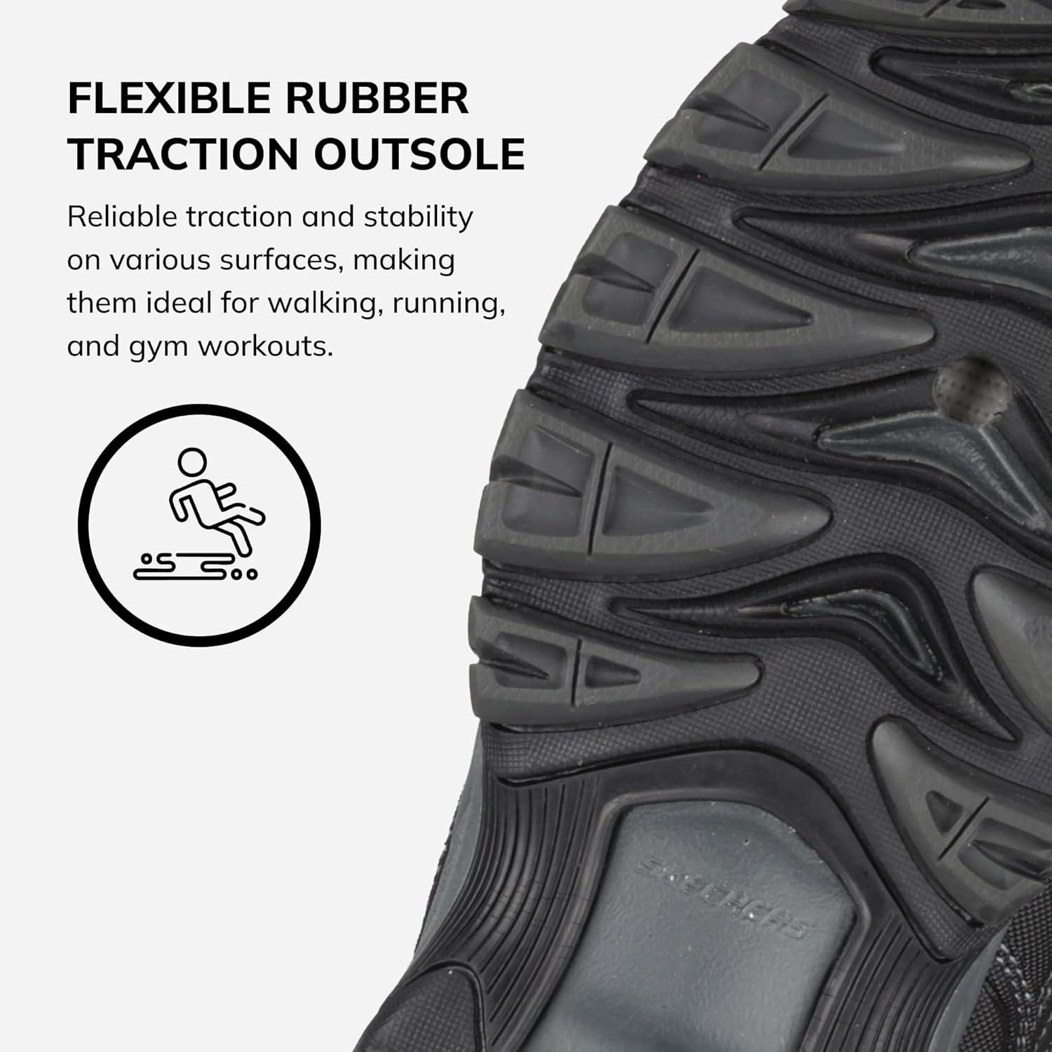 imageSkechers Mens Afterburn M Fit ReprintBlackCharcoal