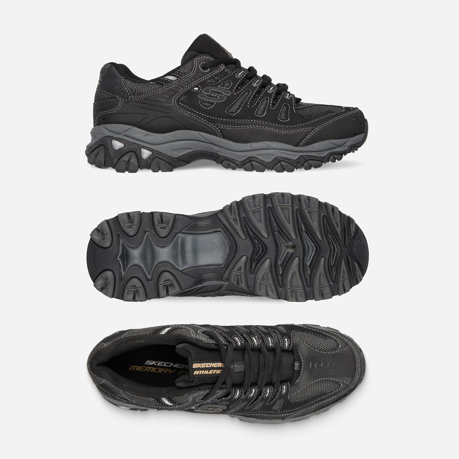 imageSkechers Mens Afterburn M Fit ReprintBlackCharcoal